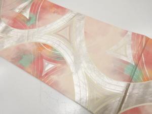 アンティーク　抽象模様織り出し袋帯（材料）